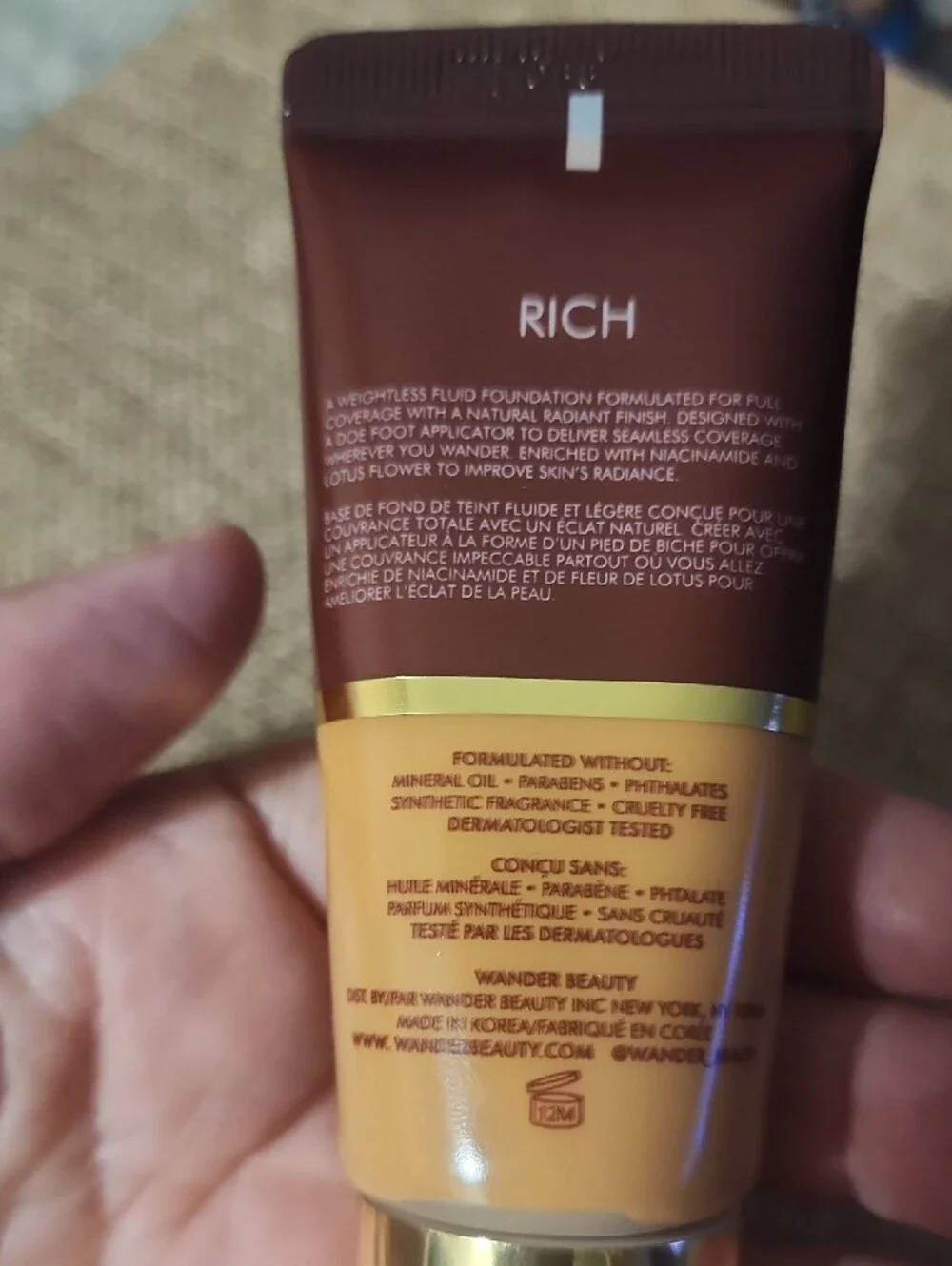 Wander Nude Illusion Liquid Foundation - Shade Rich